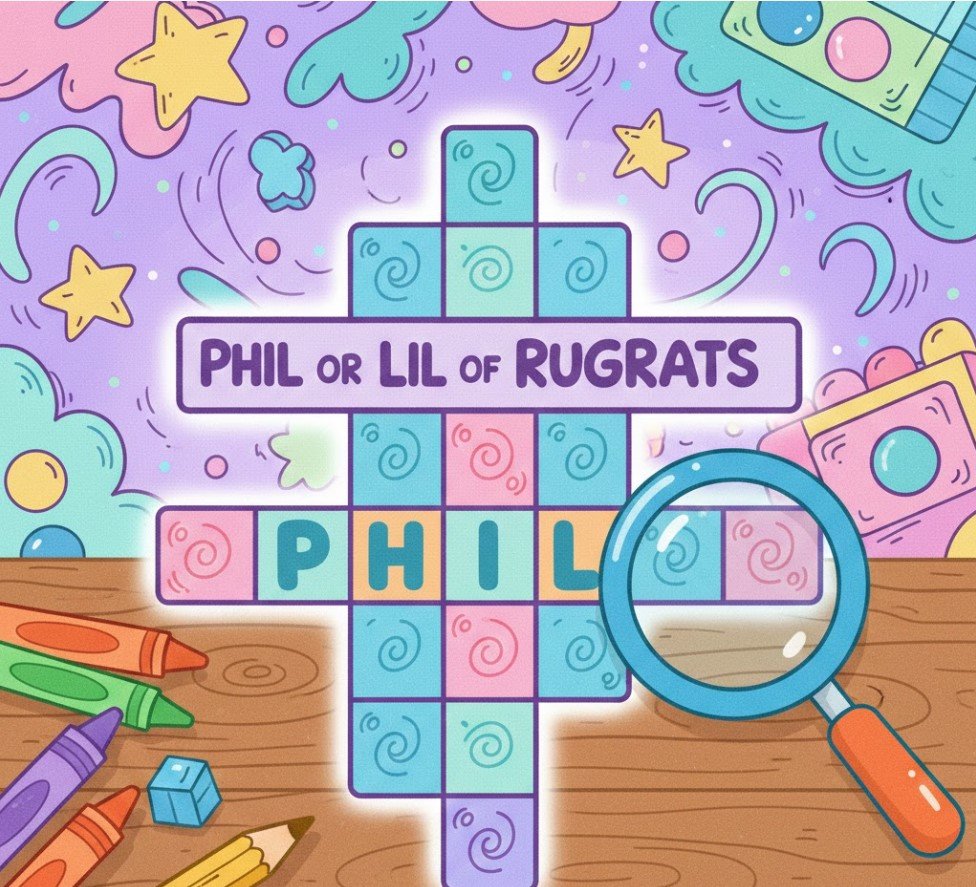 Phil or Lil of Rugrats Crossword