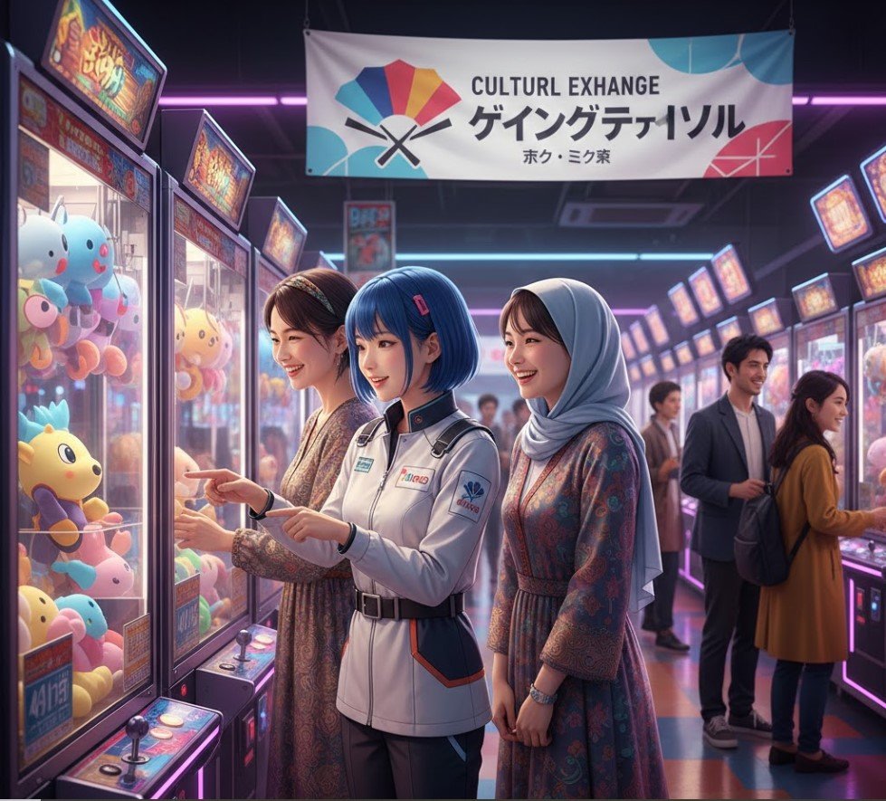 cultural exchange with a game centre girl renji age