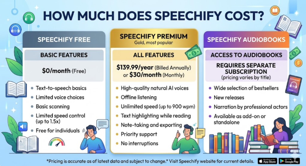 how much does speechify cost